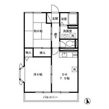 ファミールコートの物件間取画像
